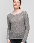 Chandail manches longues avec sequins- Gris